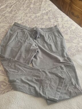 Atlhetic Works Pants Gray Draw String L12/14P Cotton Blend